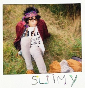 Sliimy at a green field