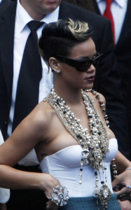 Rihanna attends the Chanel Ready to Wear fashion show for spring summer 2010 in Paris on October 6th 2009 9