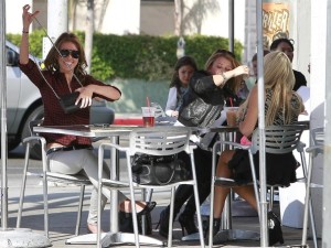 Audrina Patridge with Lauren Bosworth and Stephanie Pratt seen out for lunch at Milk in Hollywood California on October 9th 2009 1