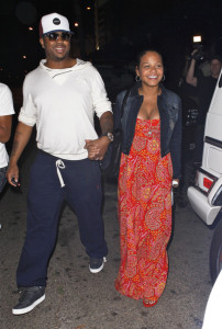 Christina Milian spotted with her husband The Dream leaving Crustacean restaurant in Beverly Hills on october 1st 2009 2