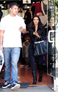 Kim Kardashian seen shopping with her brother Robert Kardashian Jr in Santa Monica on October 9th 2009 1