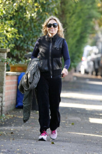 Geri Halliwell spotted walking near her home in North London on October 9th 2009 2