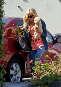 Ashley Tisdale seen while she takes her puppy dog Maui to the LA Studios in Hollywood on October 8th 2009 5