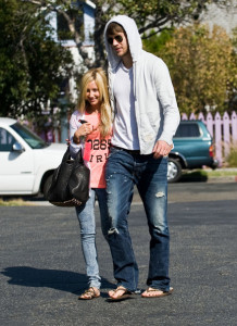 Ashley Tisdale spotted with her boyfriend Scott Speer as they arrive at Mos restaurant in Burbank on October 8th 2009 1