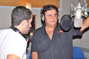 saed ramadan photo while recording his new song at the studio 7