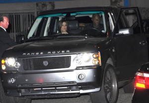 Khloe Kardashian and her husband Lamar Odom arrive to the Philippe Restaurant West Hollywood grand opening on October 12th 2009 2