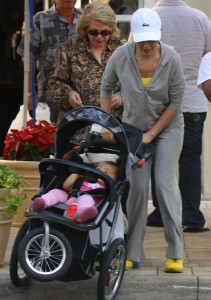 Thalia photo with her baby daughter as she was spotted shopping at Lincoln Road in Miami Florida on January 29th 2009 2