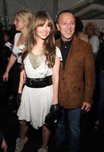 Thalia picture with her husband Tommy Mottola at a fashion show during the Mercede Benz Fashion Week of Spring 2010 collection at Bryant Park on September 15th 2009 3