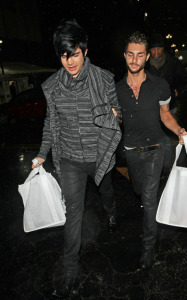 Adam Lambert and his boyfriend Drake LaBry spotted shopping at 7 Eleven store after attending the Star Magazine Party in Los Angeles on October 13th 2009 4