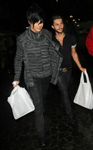 Adam Lambert and his boyfriend Drake LaBry spotted shopping at 7 Eleven store after attending the Star Magazine Party in Los Angeles on October 13th 2009 7