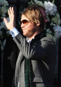 Brian McFadden attends the funeral of Boyzone singer Stephen Gately at St Laurence O'Toole Church on October 17th 2009 in Dublin Ireland