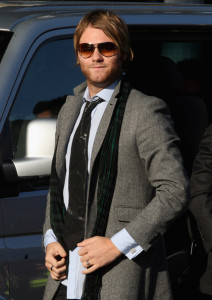 Brian McFadden attends the funeral of Boyzone singer Stephen Gately at St Laurence O'Toole Church on October 17th 2009 in Dublin Ireland