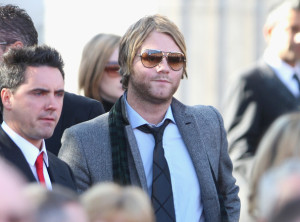 Brian McFadden at the funeral of Boyzone singer Stephen Gately at St Laurence O'Toole Church on October 17th 2009 in Dublin Ireland