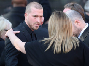 Andrew Cowles at the funeral of Boyzone singer Stephen Gately at St Laurence O'Toole Church on October 17th 2009 in Dublin Ireland