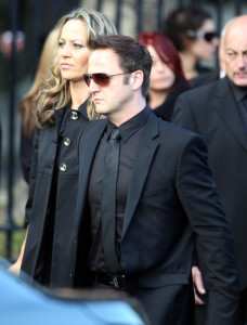 Mikey Graham arrives at the funeral of Boyzone singer Stephen Gately at St Laurence O'Toole Church on October 17th 2009 in Dublin Ireland