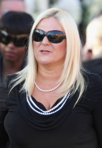 Vanessa Feltz arrives at the funeral of Boyzone singer Stephen Gately at St Laurence O'Toole Church on October 17th 2009 in Dublin Ireland