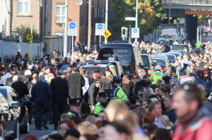 picture outside Stephen Gately funeral at St Laurence OToole Church on October 17th 2009 in Dublin Ireland 7