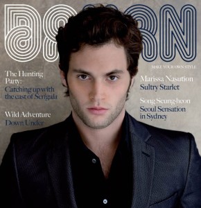 Penn Badgley photo from the shoot for the front cover of Da Man Magazines October November 2009 issue 6