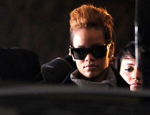 Rihanna on the filming set of her new music video in New York City on October 16th 2009 4