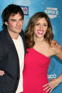 Ian Somerhalder and Kayla Ewell arrive at the Spike TVs 2009 Scream Awards held at the Greek Theatre in Los Angeles on October 17th 2009