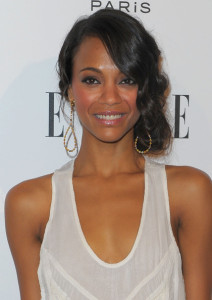 Zoe Saldana attends the 16th Annual ELLE Women in Hollywood Tribute on October 19th, 2009