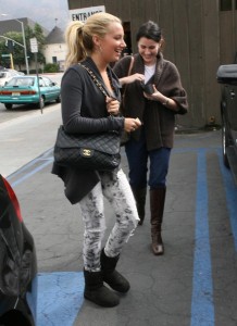 Ashley Tisdale spotted walking with a friend in Burbank California on October 20th 2009 7