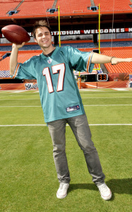 Kris Allen picture as he arrives at the Land Shark Stadium prior to his performance at the Miami Dolphins tailgate party on October 23rd 2009 9