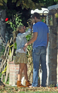 Ashley Tisdale with her boyfriend Scott Speer shopping at Cinema Secrets Halloween Headquarters store in Toluca Lake on October 24th 2009 2