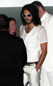 Russell Brand attends the birthday party of Katy Perry at Sunset beach in Hollywood on October 24th 2009 2