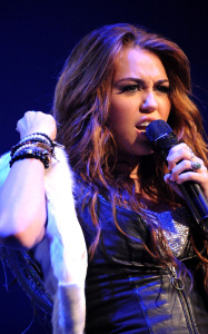 Miley Cyrus photo performing at the second annual Concert for Hope at the Nokia Theatre in downtown Los Angeles on October 25th 2009 4