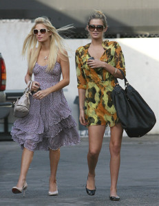 Paris Hilton seen with model Cheyenne Tozzi as they arrive at a Studio for a photo shoot in Hollywood on october 26th 2009 7