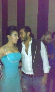 Picture of Mirhan Hussein with Tamer Hosni at her 27th birthday party in October 2009 2