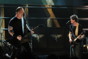 James Hetfield at the 25th Anniversary Rock & Roll Hall of Fame Concert at Madison Square Garden on October 30th 2009