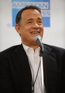 Tom Hanks at the 25th Anniversary Rock & Roll Hall of Fame Concert at Madison Square Garden on October 30th 2009