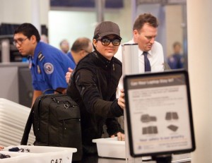 Adam Lambert picture while he gets ready to take a flight at LAX airport on November 22nd 2009 6