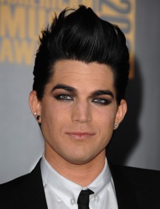 Adam Lambert arrives on the red carpet of the 2009 American Music Awards at LA Nokia Theatre on November 22nd 2009 2