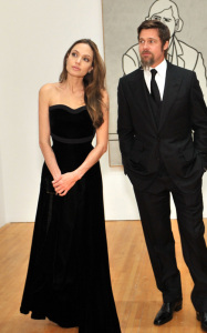 Angelina Jolie and Brad Pitt picture at a private viewing of The Museum of Contemporary Arts 30th anniversary MOCA Exhibition in Los Angeles on November 14th 2009 1