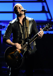 Chris Daughtry performs onstage at the 2009 American Music Awards at the Nokia Theatre LA in Los Angeles California on November 22nd 2009 2009