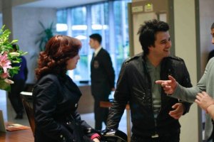 picture of Nader Quirat and Basma Bousiel at the airport from their visit to Turkey