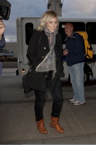 Natasha Bedingfield spotted being ready to take a flight from LAX ariport on December 5th 2009 2