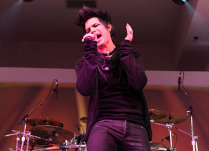 Adam Lambert performs onstage at the launch of VEVO held at Skylight Studio on December 8th 2009 in New York City 9