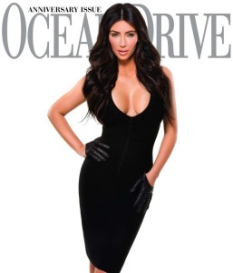 Kim Kardashian photo session for ocean Drive Magazine of January 2010 issue 1