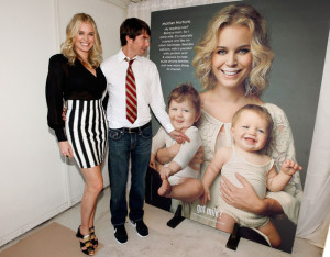 Rebecca Romijn with husbandactor Jerry OConnell at the release of her Milk Mustache advertisement at the W Hotel on January 11th 2010 in Los Angeles 4