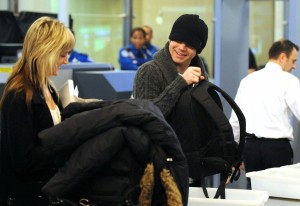 Adam Lambert flies out of Los Angeles LAX airport on January 12th 2010 3