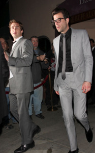 Zachary Quinto arrives at the Critics Choice Awards afterparty at the Buffalo Club on January 16th 2010 in Santa Monica California