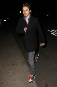 Jared Leto arrives at the Critics Choice Awards afterparty at the Buffalo Club on January 16th 2010 in Santa Monica California 2