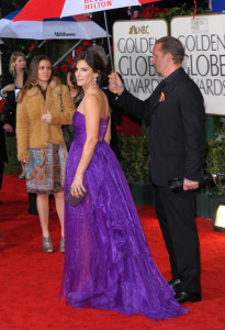 Sandra Bullock arrives at the 67th Annual Golden Globe Awards held at The Beverly Hilton Hotel on January 17th 2010 in California