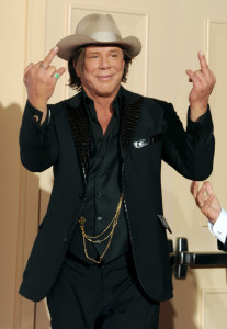 Mickey Rourke in the press room during the 67th Annual Golden Globe Award at The Beverly Hilton Hotel on January 17th 2010 in California