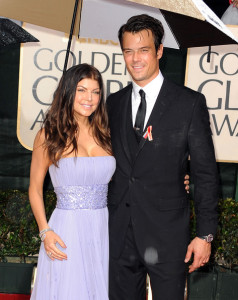 Fergie and actor Josh Duhamel arrive at the 67th Annual Golden Globe Awards held at The Beverly Hilton Hotel on January 17th 2010 in California 2