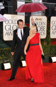 Amy Poehler and Will Arnett on the 67th Annual Golden Globe Awards red carpet held at The Beverly Hilton Hotel on January 17th 2010 in California